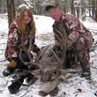 Allan, deer with Allison, 2010