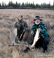 Tyson Cobbs with guide Evan, moose, 2010