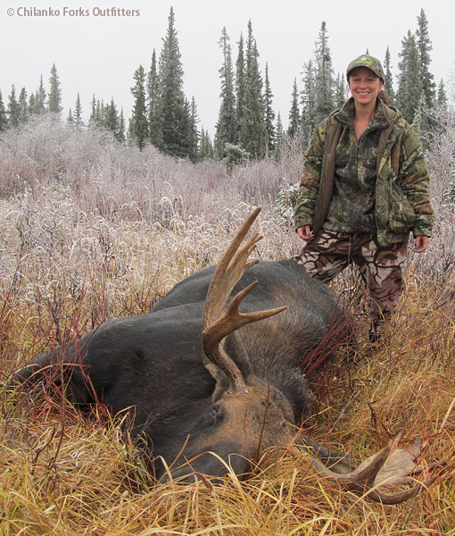 Gillian Tew, first moose, 2012