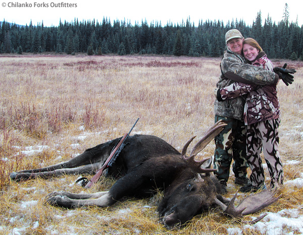 Allison Tew, first moose, 2012